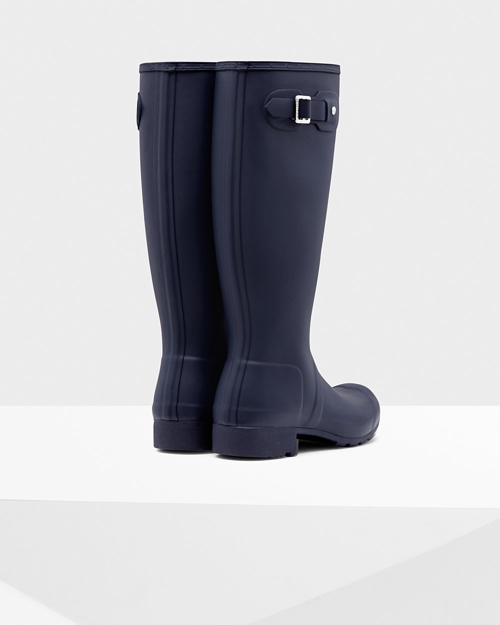 Botas de Lluvia Altas Hunter Mujer - Original Tour Foldable - Azul Marino - IKJBVOP-64